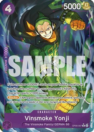 Image of Vinsmoke Yonji (OP06-067) (Full Art) [Premium Booster -The Best-]