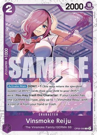 Image of Vinsmoke Reiju (OP06-068) (Jolly Roger Foil) [Premium Booster -The Best-]