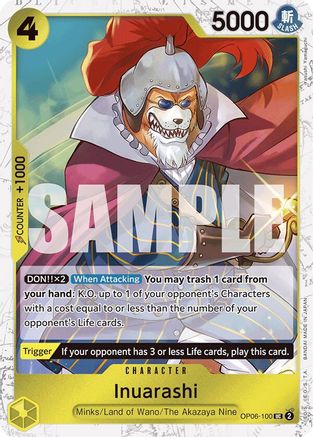Image of Inuarashi (Jolly Roger Foil) [Premium Booster -The Best-]
