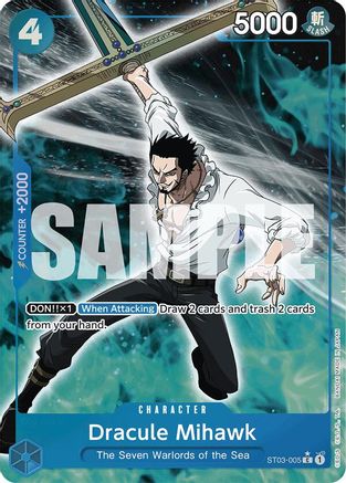 Image of Dracule Mihawk (ST03-005) (Full Art) [Premium Booster -The Best-]