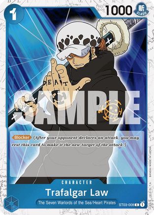 Image of Trafalgar Law (ST03-008) (Jolly Roger Foil) [Premium Booster -The Best-]
