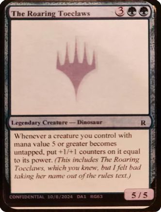 Image of The Roaring Toeclaws [Unknown Event]