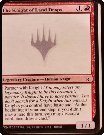 Image of The Knight of Land Drops [Unknown Event]