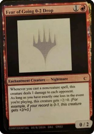Image of Fear of Going 0-2 Drop [Unknown Event]