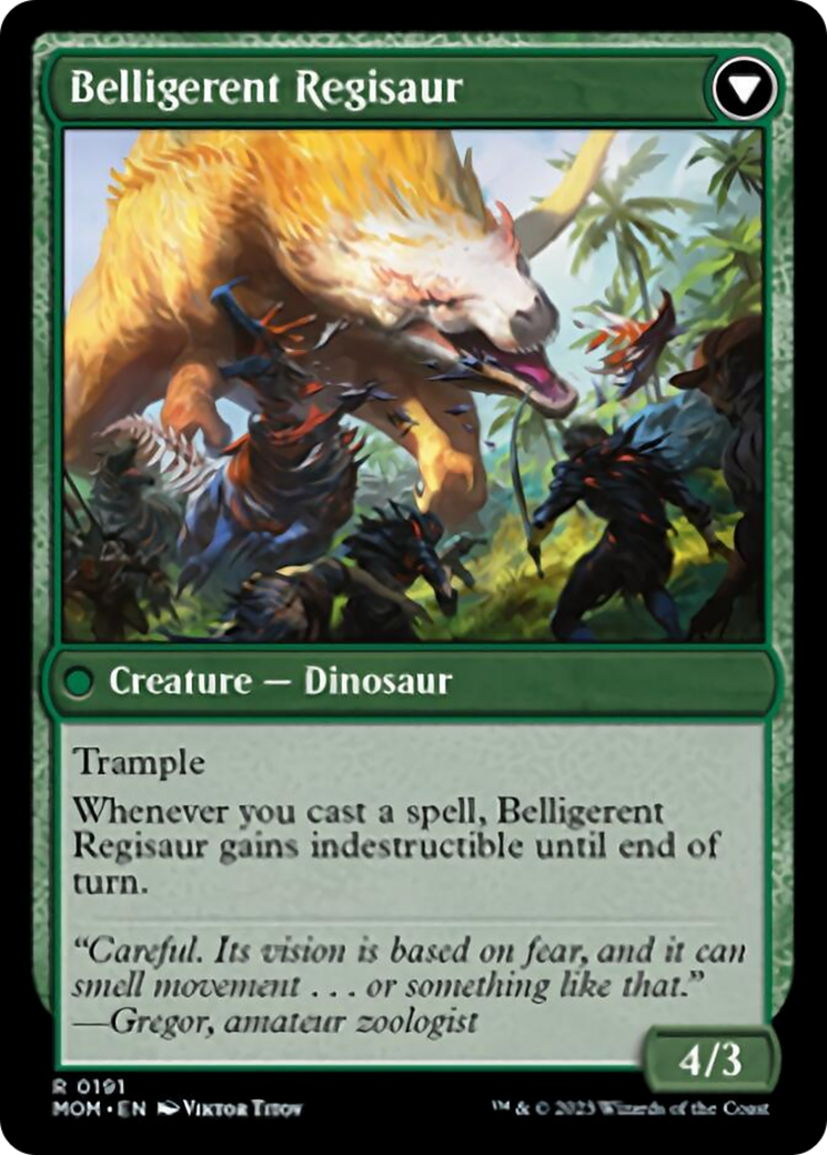 Image of Invasion of Ixalan // Belligerent Regisaur [March of the Machine]