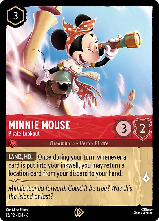 Image of Minnie Mouse - Pirate Lookout (12/P2) [Promo Cards]