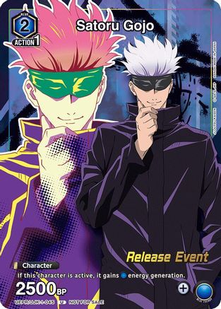 Image of Satoru Gojo (Release Event Participation) (UEPR/JJK-1-045) - UE03BT Jujutsu Kaisen Release Event Cards
