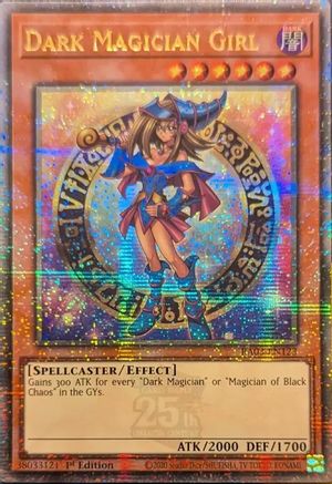 Image of Dark Magician Girl (Quarter Century Secret Rare) (B) [RA03-EN123] Quarter Century Secret Rare