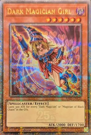 Image of Dark Magician Girl (Quarter Century Secret Rare) (C) [RA03-EN123] Quarter Century Secret Rare