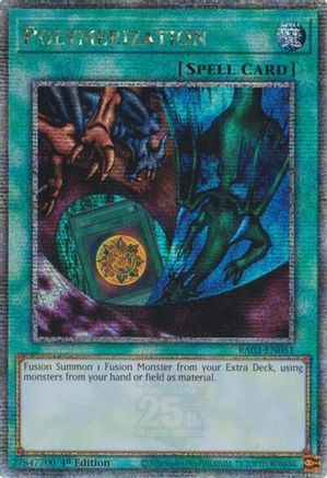 Image of Polymerization (Alternate Art) (Quarter Century Secret Rare) [RA03-EN051] Quarter Century Secret Rare