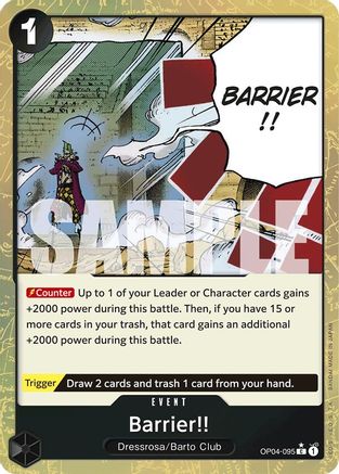 Image of Barrier!! (Textured Foil) [Premium Booster -The Best-]
