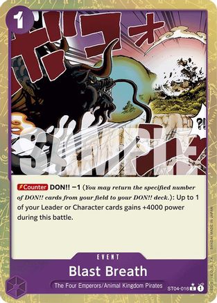 Image of Blast Breath (Textured Foil) [Premium Booster -The Best-]