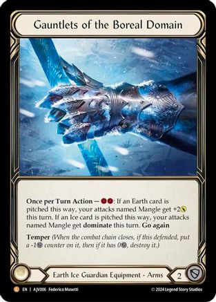 Image of Gauntlets of the Boreal Domain [AJV006] (Armory Deck: Jarl Vetreidi)  Rainbow Foil