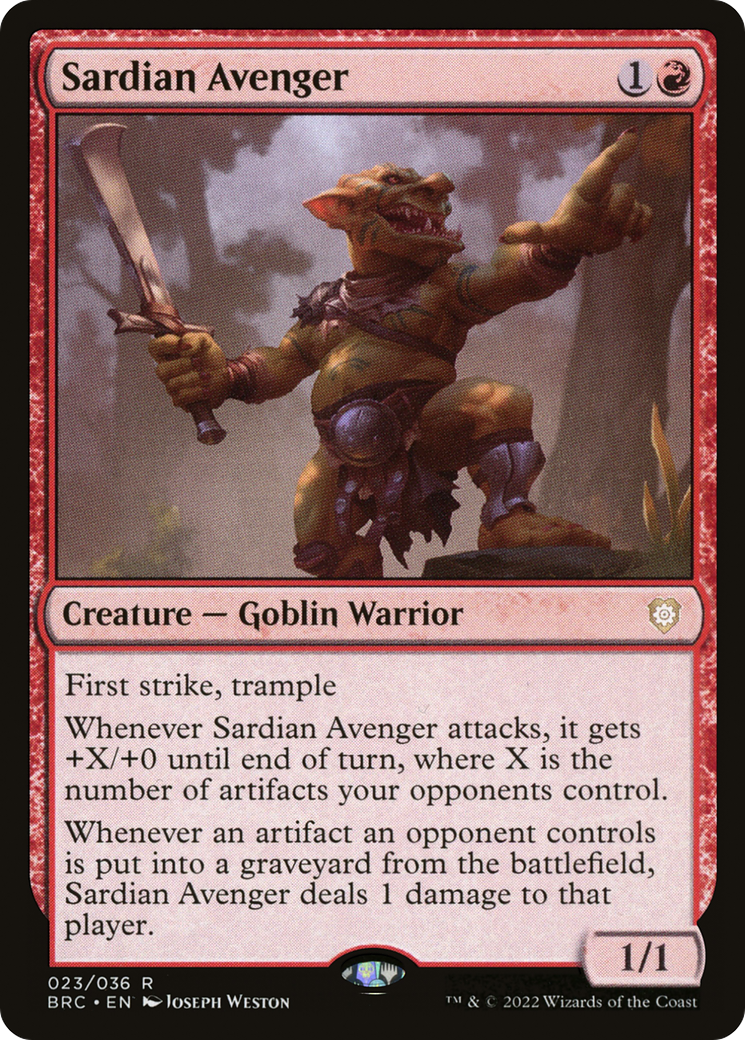 Image of Sardian Avenger [The Brothers' War Commander]