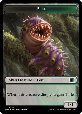 Image of Pest // Plot Double-Sided Token [Outlaws of Thunder Junction: Breaking News Tokens]