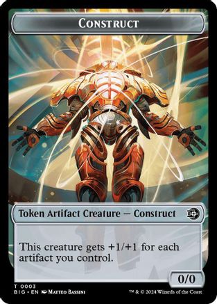 Image of Construct Token // Plot Token Double-Sided Token [Outlaws of Thunder Junction: The Big Score Tokens]