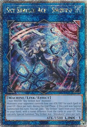 Image of Sky Striker Ace - Shizuku (Alternate Art) (Quarter Century Secret Rare) [RA03-EN043] Quarter Century Secret Rare