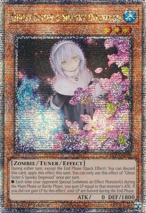 Image of Ghost Sister & Spooky Dogwood (Alternate Art) (Quarter Century Secret Rare) [RA03-EN020] Quarter Century Secret Rare