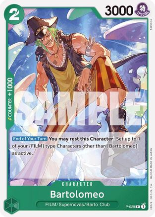 Image of Bartolomeo (P-029) (Reprint) [Premium Booster -The Best-]