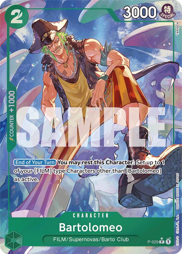 Image of Bartolomeo (P-029) (Full Art) [Premium Booster -The Best-]