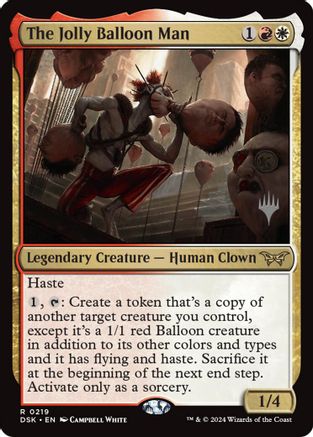Image of The Jolly Balloon Man (Promo Pack) [Duskmourn: House of Horror Promos]