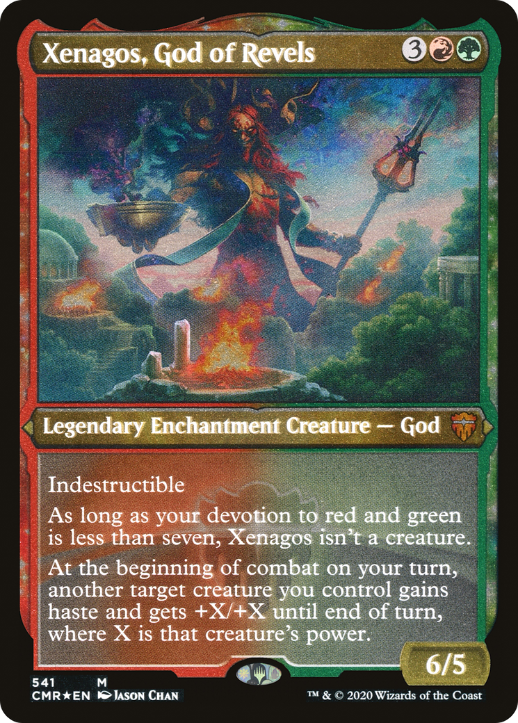 Image of Xenagos, God of Revels (Etched) [Commander Legends]