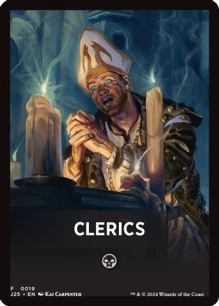 Image of Clerics Theme Card [Foundations Jumpstart Front Cards]