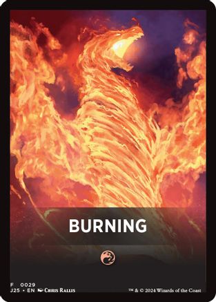 Image of Burning Theme Card [Foundations Jumpstart Front Cards]