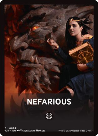 Image of Nefarious Theme Card [Foundations Jumpstart Front Cards]