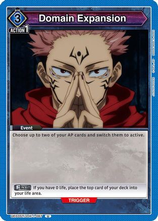 Image of Domain Expansion (UE03ST/JJK-1-067) - UE03ST Jujutsu Kaisen Starter Deck