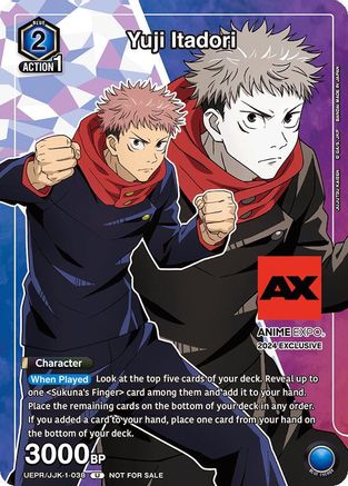 Image of Yuji Itadori (Anime Expo 2024) (UEPR/JJK-1-038) - Union Arena Promotion Cards Foil