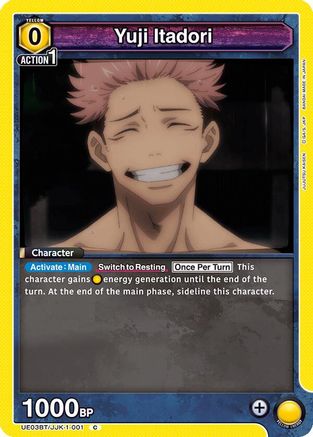 Image of Yuji Itadori (001) (UE03BT/JJK-1-001) - UE03BT Jujutsu Kaisen