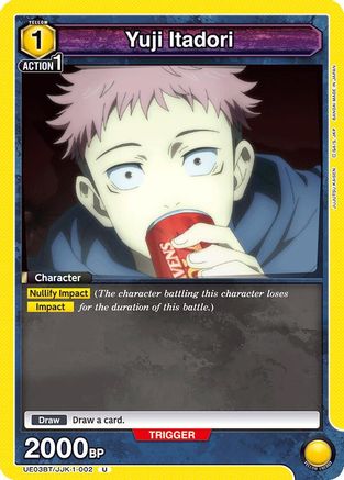 Image of Yuji Itadori (002) (UE03BT/JJK-1-002) - UE03BT Jujutsu Kaisen