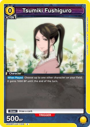 Image of Tsumiki Fushiguro (UE03BT/JJK-1-018) - UE03BT Jujutsu Kaisen