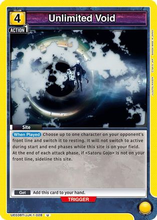 Image of Unlimited Void (UE03BT/JJK-1-028) - UE03BT Jujutsu Kaisen