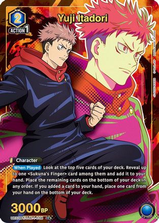 Image of Yuji Itadori (038) (U*) (UE03BT/JJK-1-038) - UE03BT Jujutsu Kaisen Foil