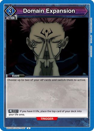 Image of Domain Expansion (067) (UE03BT/JJK-1-067) - UE03BT Jujutsu Kaisen