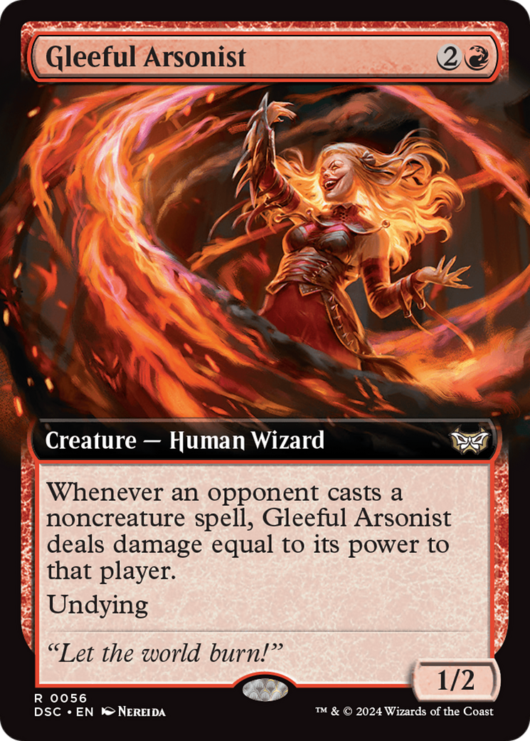 Image of Gleeful Arsonist (Extended Art) [Duskmourn: House of Horror Commander]