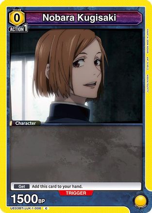 Image of Nobara Kugisaki (006) (Box Topper Foil) (UE03BT/JJK-1-006) - UE03BT Jujutsu Kaisen Foil