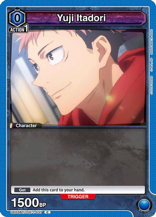 Image of Yuji Itadori (037) (Box Topper Foil) (UE03BT/JJK-1-037) - UE03BT Jujutsu Kaisen Foil