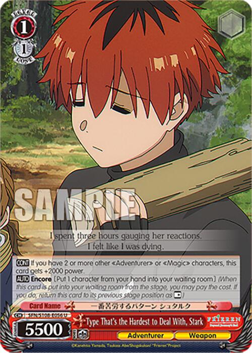 Image of Type That's the Hardest to Deal With, Stark [Frieren: Beyond Journey's End]