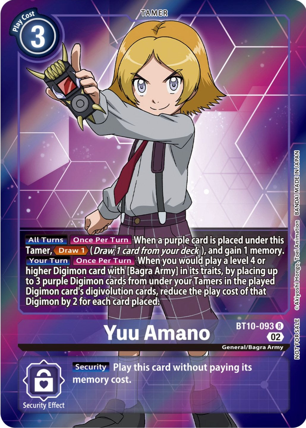 Image of Yuu Amano [BT10-093] (Box Topper) [Xros Encounter]