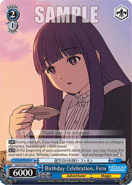 Image of Birthday Celebration, Fern [Frieren: Beyond Journey's End]