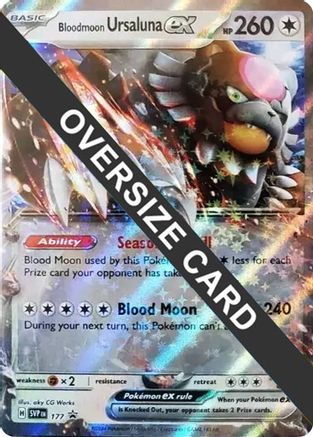 Image of Bloodmoon Ursaluna ex (177) (Jumbo Card) [Scarlet & Violet: Black Star Promos]