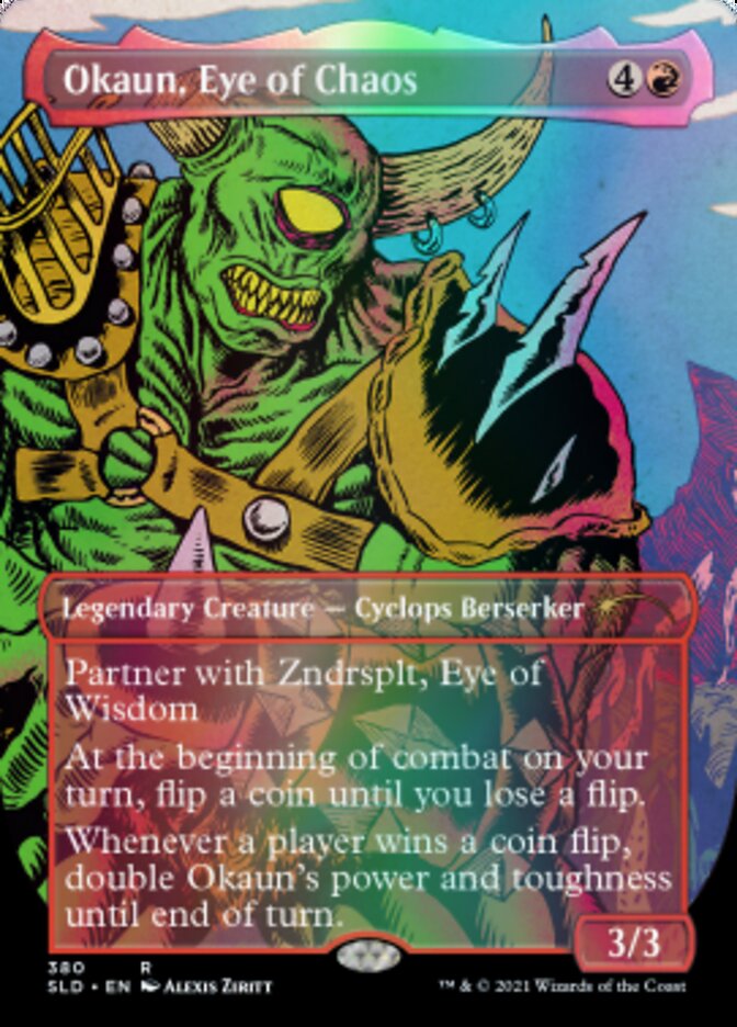 Image of Okaun, Eye of Chaos // Okaun, Eye of Chaos (Borderless) [Secret Lair Drop Series]