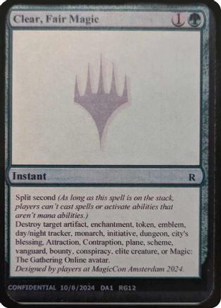 Image of Clear, Fair Magic [Mystery Booster 2 Playtest Cards]