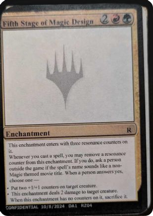 Image of Fifth Stage of Magic Design [Mystery Booster 2 Playtest Cards]