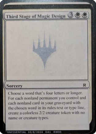 Image of Third Stage of Magic Design [Mystery Booster 2 Playtest Cards]