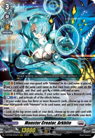 Image of Monster Creator, Arkhite (D-BT08/005EN) [Minerva Rising]