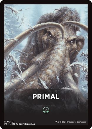 Image of Primal Theme Card [Foundations Tokens]